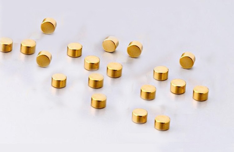 Gold Coated Neodymium Magnets